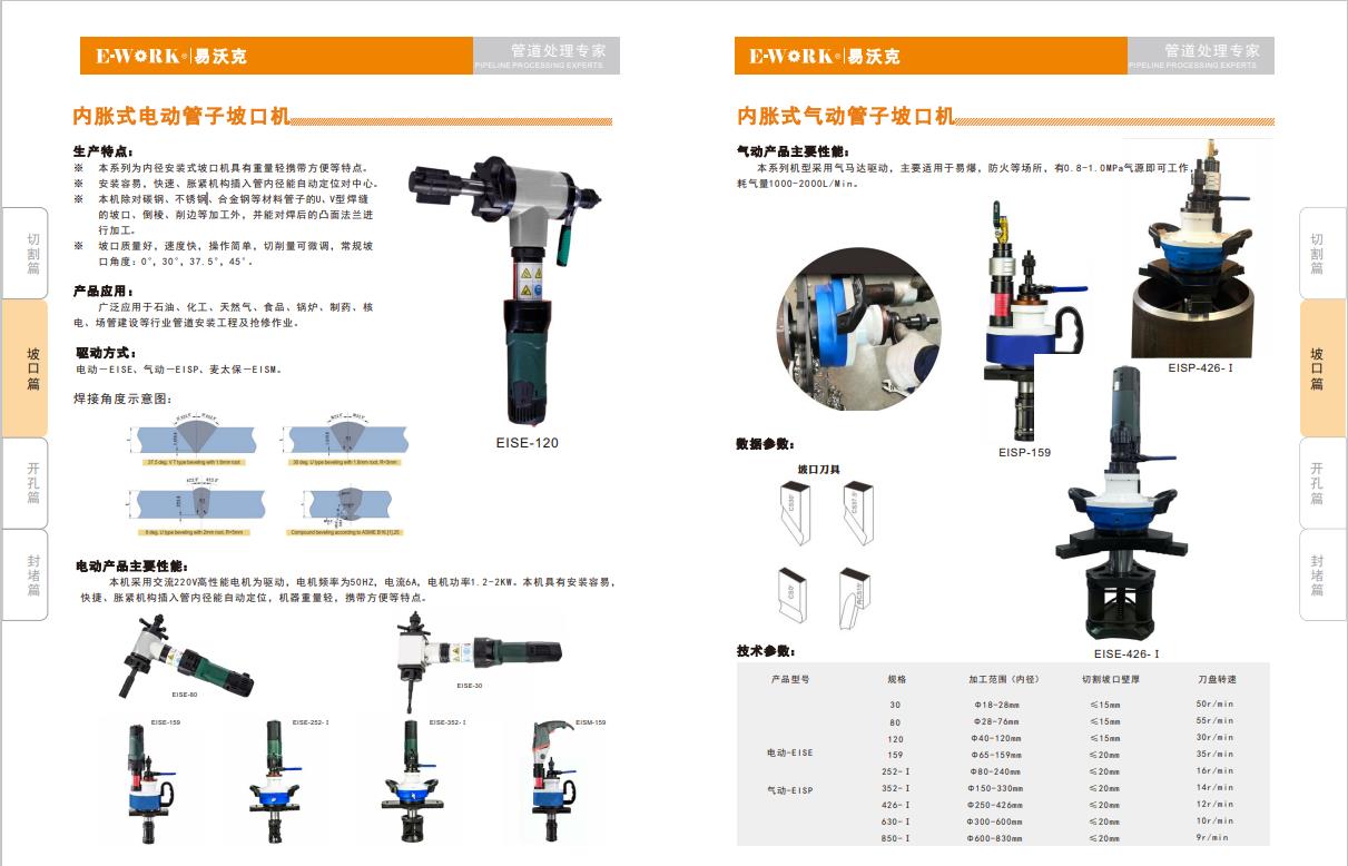 內(nèi)脹式坡口機